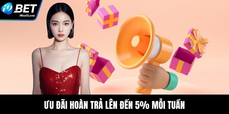 Ưu đãi hoàn trả lên đến 5% mỗi tuần